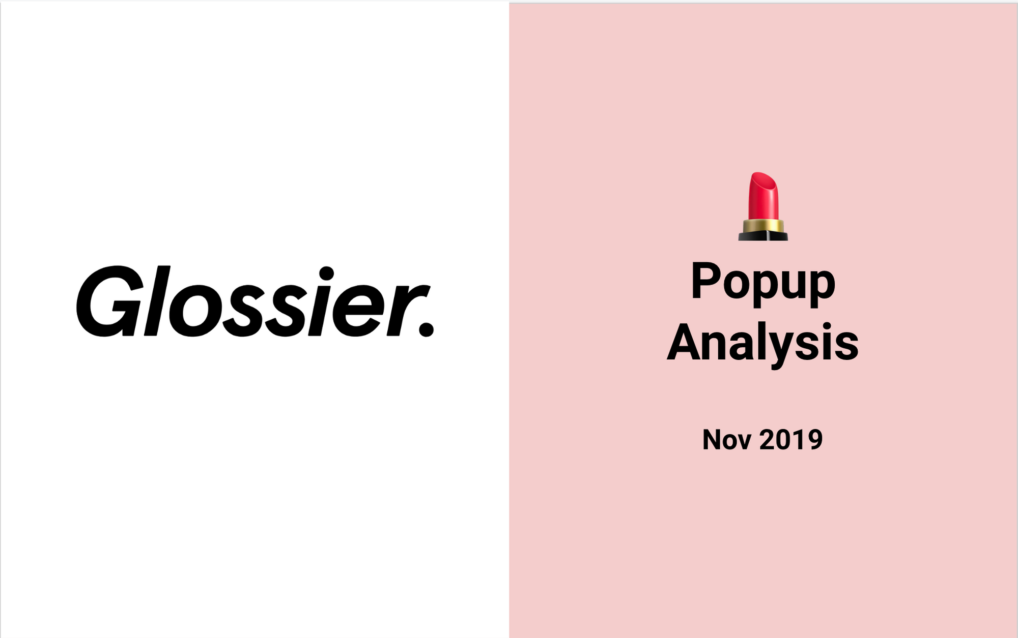 How does Glossier generate traffic using Pop-ups?