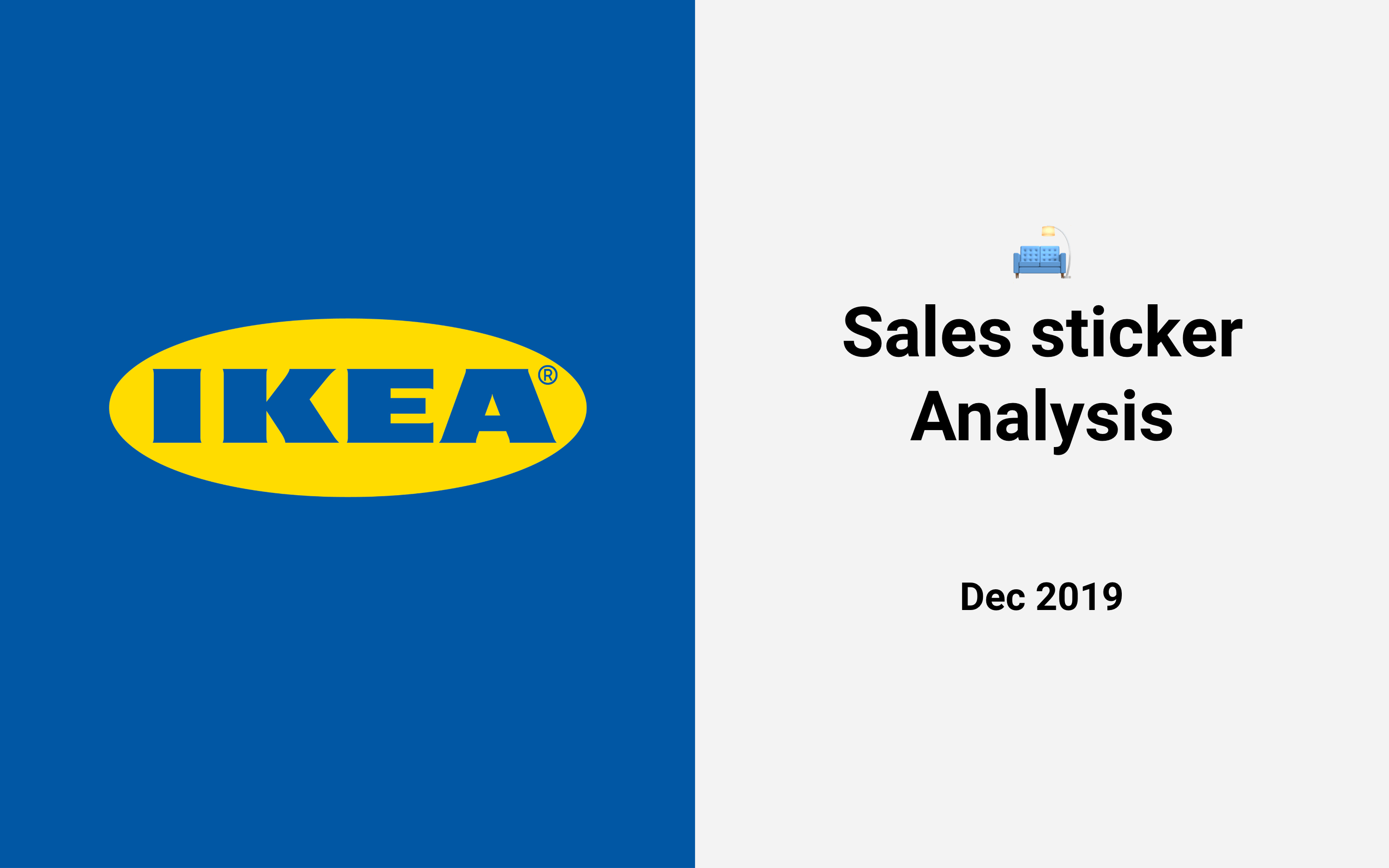 How does IKEA use sales stickers?