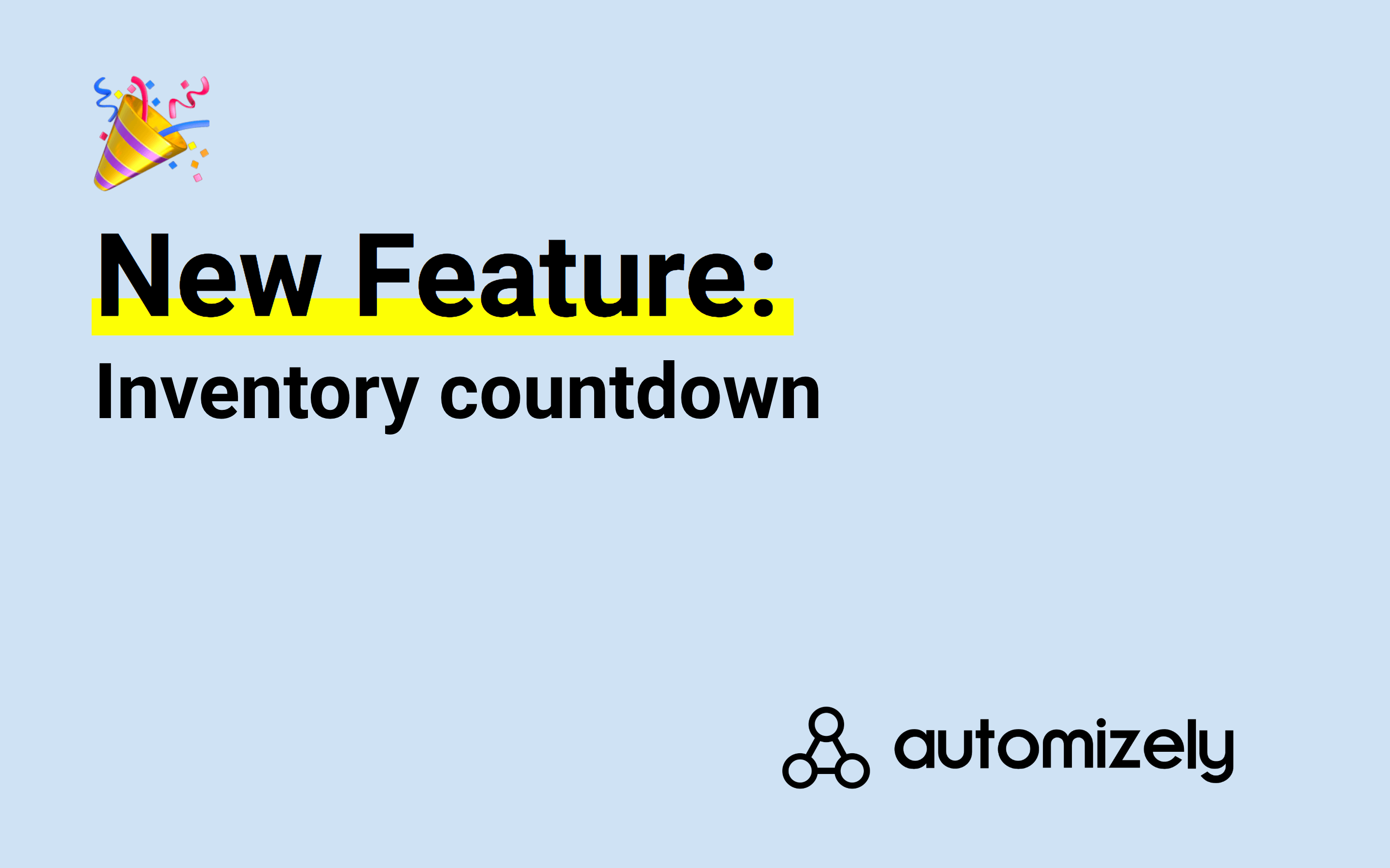 New feature: Inventory countdown
