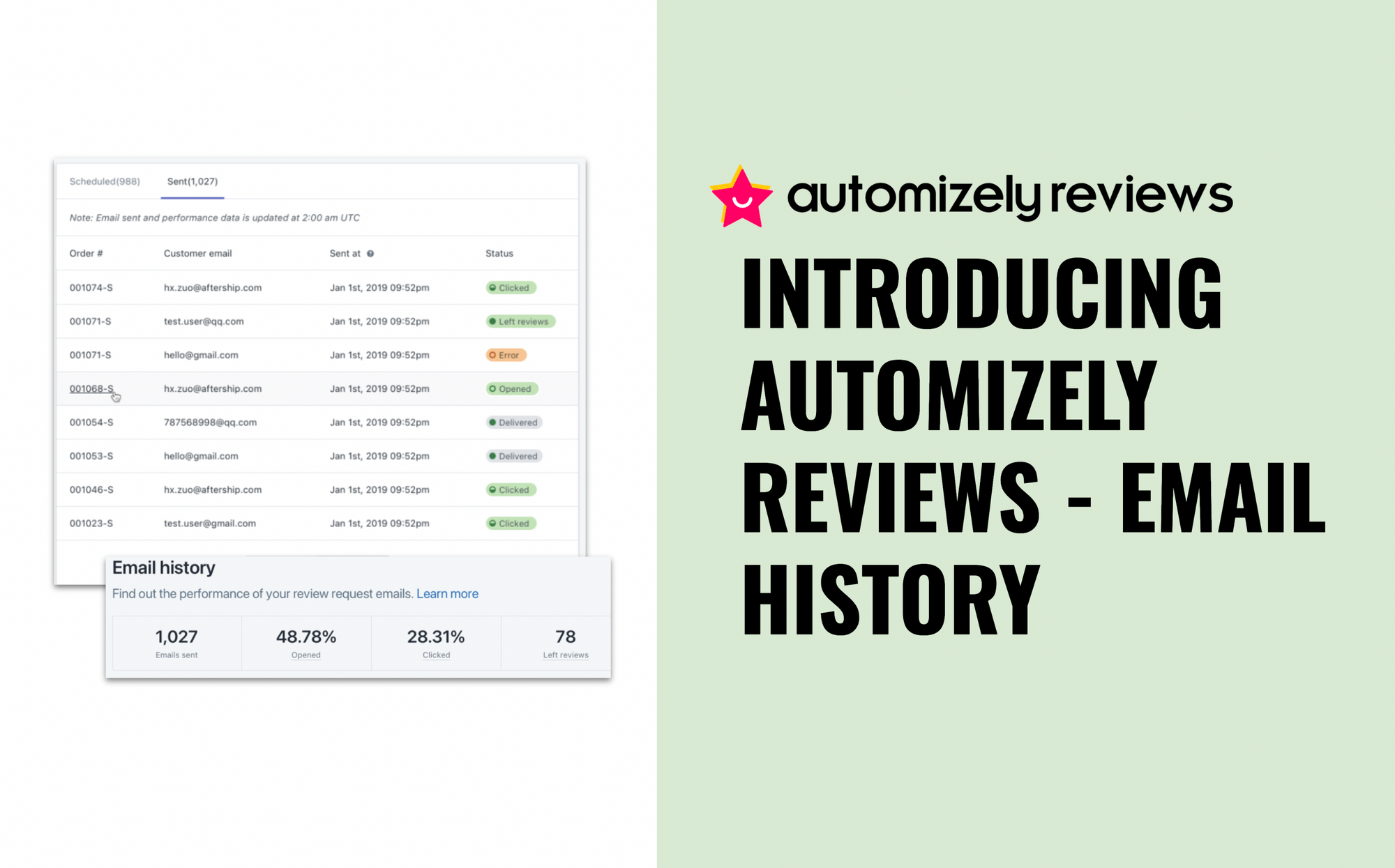 Supercharge Your Customer Feedback With Automizely Reviews Email History