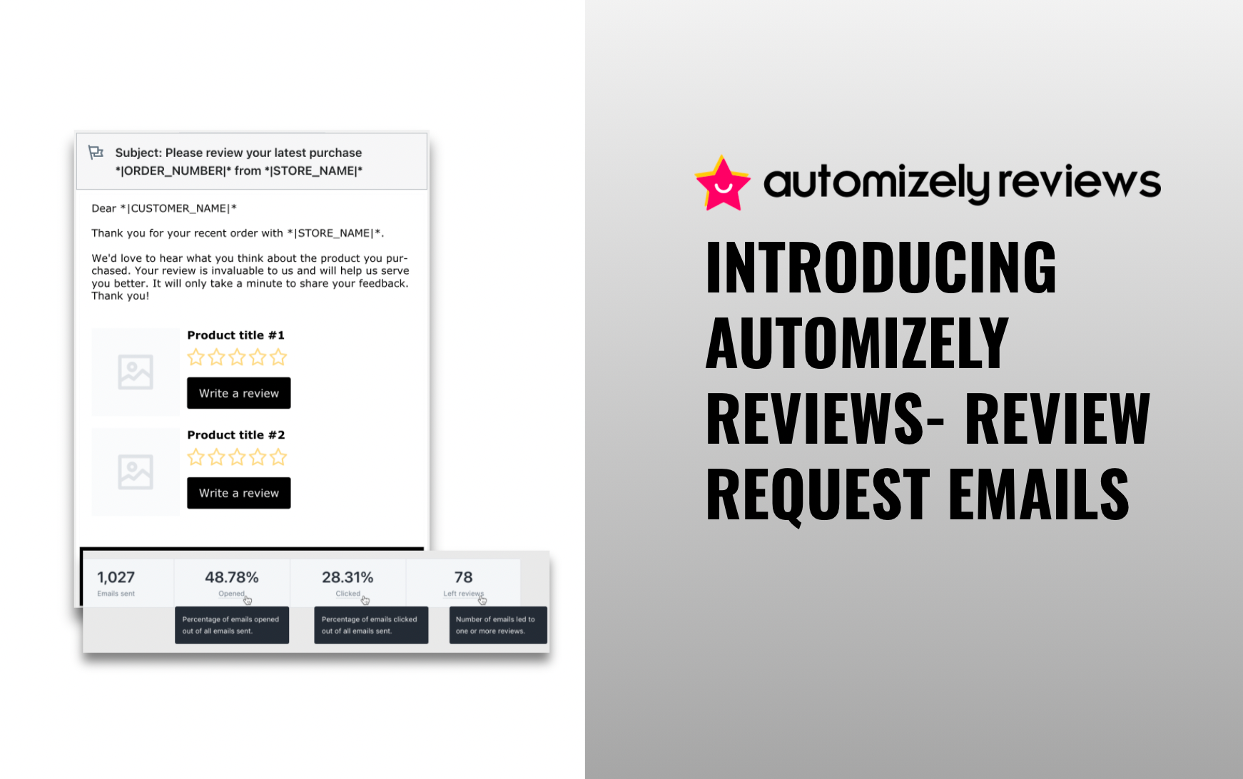 Earn more positive reviews with Automizely Reviews - Review request emails
