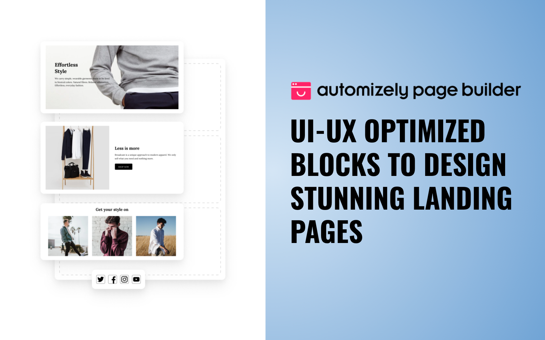 Build Your Brand Story with UI/UX Optimized Blocks