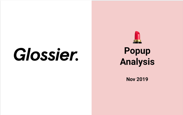 How does Glossier generate traffic using Pop-ups?