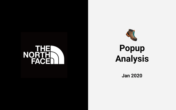 The North Face: Popups and sales stickers