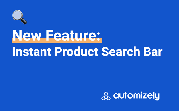 New Feature: Instant Smart Product Search Bar