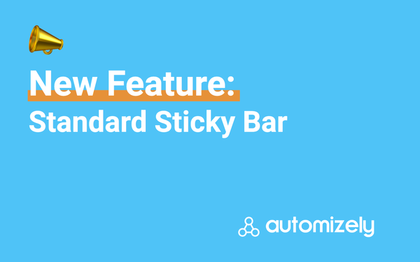New Feature: Standard Announcement Bar