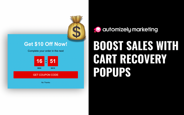 Use Cart Recovery Popups to Ride on the Success Wave