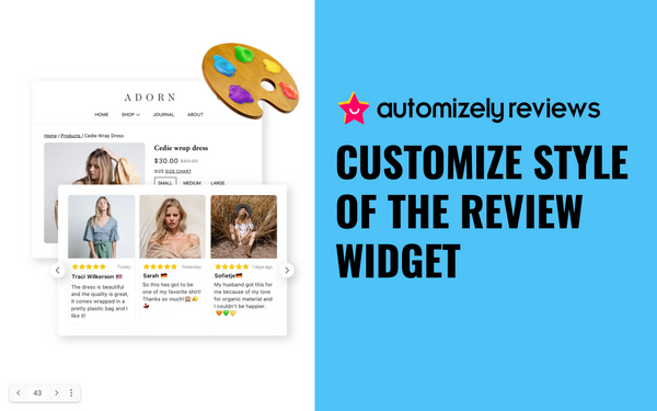 Automizely Reviews | Customize review widget to match your store style